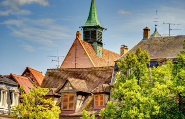             Colmar, France - June 2022 : Historical center in sunny weather                   