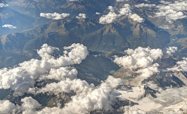 Aerial View Italian Alps Cities — Foto de Stock
