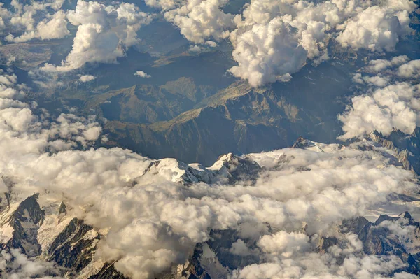 Aerial View Italian Alps Cities — Stock Photo, Image