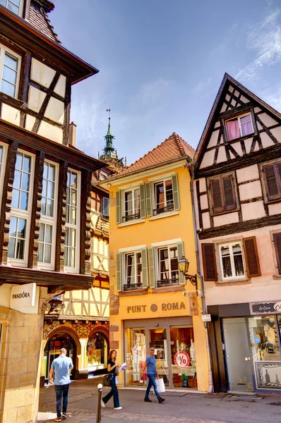 Eguisheim France June 2022 Historical Village Rainy Weather — Foto Stock