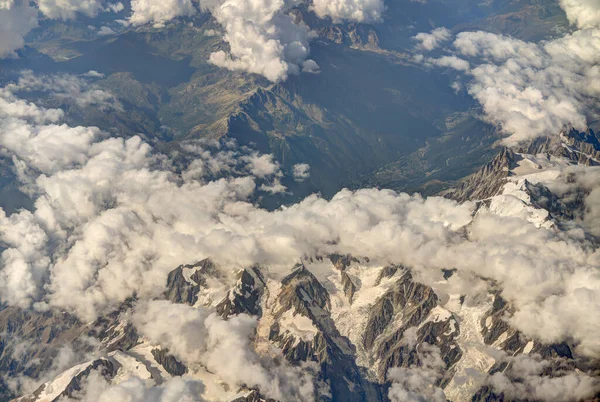 Aerial View Italian Alps Cities Royalty Free Stock Photos