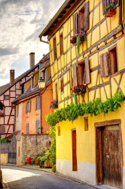           Turckheim, France - June 2022 : Picturesque village in sunny weather