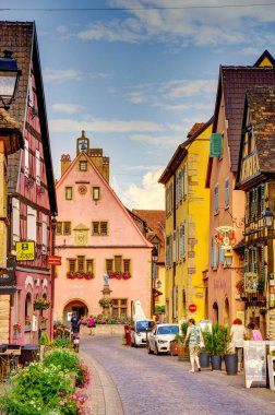           Turckheim, France - June 2022 : Picturesque village in sunny weather