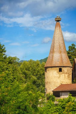           Turckheim, France - June 2022 : Picturesque village in sunny weather