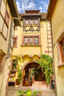           Turckheim, France - June 2022 : Picturesque village in sunny weather