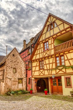           Turckheim, France - June 2022 : Picturesque village in sunny weather