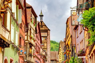           Turckheim, France - June 2022 : Picturesque village in sunny weather