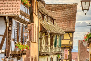           Turckheim, France - June 2022 : Picturesque village in sunny weather