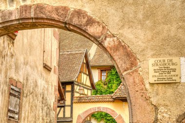           Turckheim, France - June 2022 : Picturesque village in sunny weather