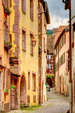           Turckheim, France - June 2022 : Picturesque village in sunny weather