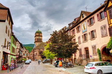           Turckheim, France - June 2022 : Picturesque village in sunny weather