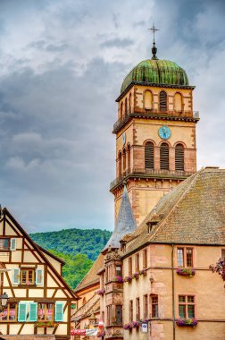           Turckheim, France - June 2022 : Picturesque village in sunny weather