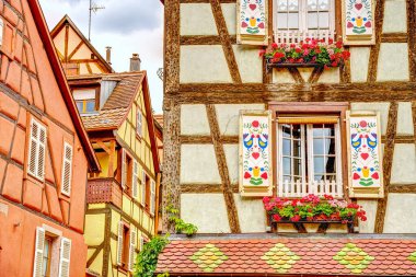           Turckheim, France - June 2022 : Picturesque village in sunny weather