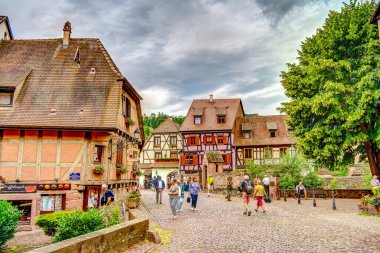           Turckheim, France - June 2022 : Picturesque village in sunny weather