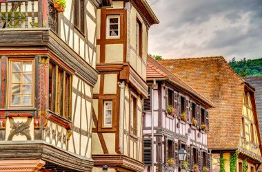           Turckheim, France - June 2022 : Picturesque village in sunny weather