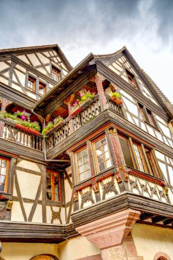           Turckheim, France - June 2022 : Picturesque village in sunny weather