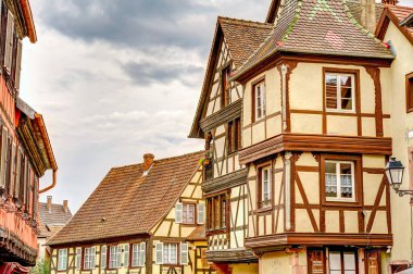           Turckheim, France - June 2022 : Picturesque village in sunny weather