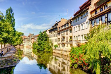                 Strasbourg, France - June 2022 : Historical center in sunny weather               