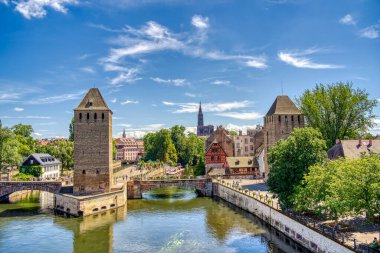                 Strasbourg, France - June 2022 : Historical center in sunny weather               
