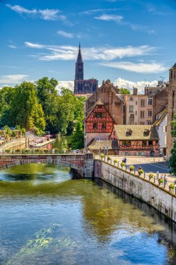                 Strasbourg, France - June 2022 : Historical center in sunny weather               