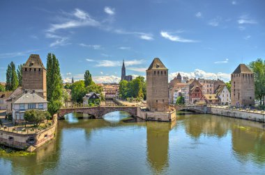                 Strasbourg, France - June 2022 : Historical center in sunny weather               