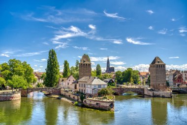                 Strasbourg, France - June 2022 : Historical center in sunny weather               