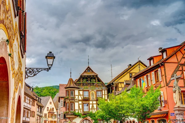 Turckheim France June 2022 Picturesque Village Sunny Weather — стоковое фото