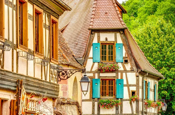 Turckheim France June 2022 Picturesque Village Sunny Weather — стоковое фото