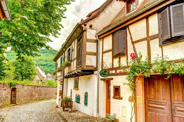 Kaysersberg France June 2022 Historical Center Cloudy Weather — Foto Stock