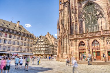 Strasbourg, France - June 2022 : Strasbourg Cathedral  in France 
