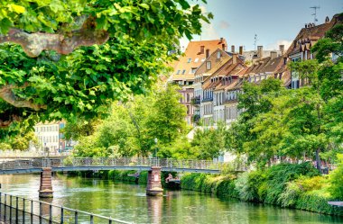                 Strasbourg, France - June 2022 : Historical center in sunny weather               