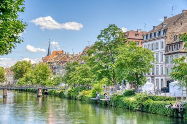                 Strasbourg, France - June 2022 : Historical center in sunny weather               