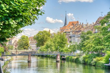                 Strasbourg, France - June 2022 : Historical center in sunny weather               