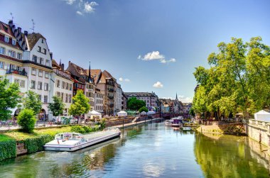                 Strasbourg, France - June 2022 : Historical center in sunny weather               