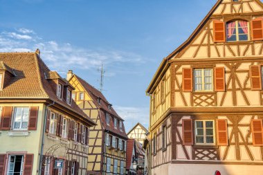 Colmar, France - June 2022 : Historical center in sunny weather