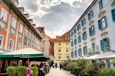 Graz, Austria - April 2022 : Historical center in springtime               