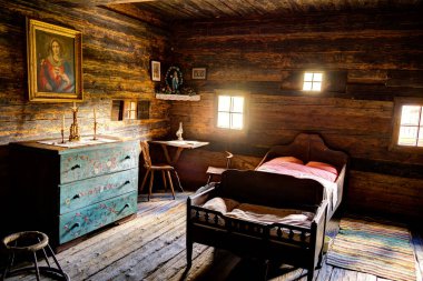 Graz, Austria - April 2022 : Traditional Austrian wooden dwelling