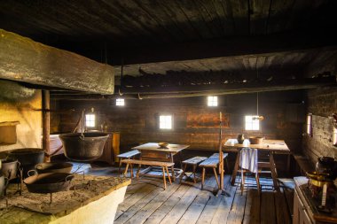 Graz, Austria - April 2022 : Traditional Austrian wooden dwelling