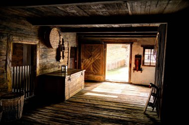 Graz, Austria - April 2022 : Traditional Austrian wooden dwelling