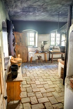 Graz, Austria - April 2022 : Traditional Austrian wooden dwelling