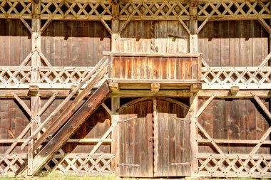 Graz, Austria - April 2022 : Traditional Austrian wooden dwelling