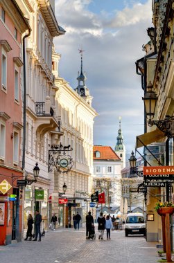 Graz, Austria - April 2022 : Historical center in springtime               