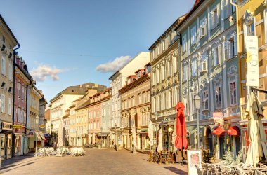 Graz, Austria - April 2022 : Historical center in springtime               