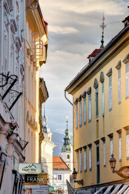 Graz, Austria - April 2022 : Historical center in springtime               