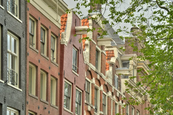 Amsterdam Netherlands August 2021 Historical Center Cloudy Weather Hdr Image — Φωτογραφία Αρχείου