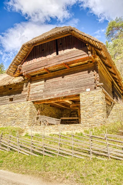Graz Austria April 2022 Traditional Austrian Wooden Dwelling — Stock Photo, Image