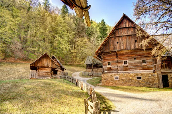 Graz Austria April 2022 Traditional Austrian Wooden Dwelling — Fotografia de Stock