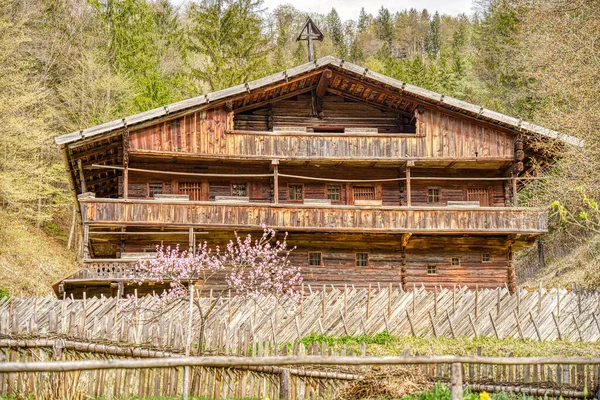 Graz Austria April 2022 Traditional Austrian Wooden Dwelling — Fotografia de Stock