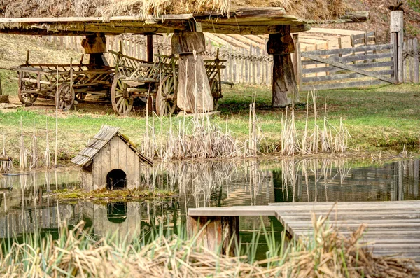 Graz Austria April 2022 Traditional Austrian Wooden Dwelling — Zdjęcie stockowe