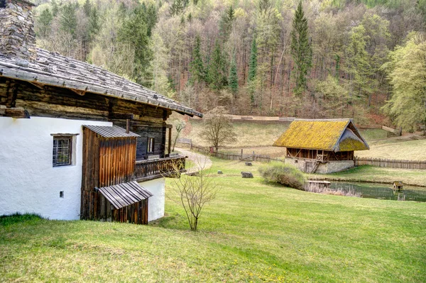 Graz Austria April 2022 Traditional Austrian Wooden Dwelling — Stok fotoğraf